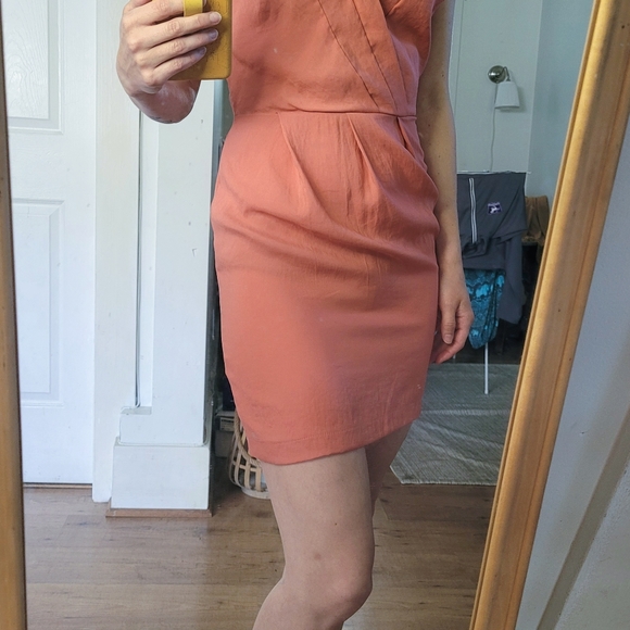 Coral Mini Dress - Size 2 - Picture 2 of 2